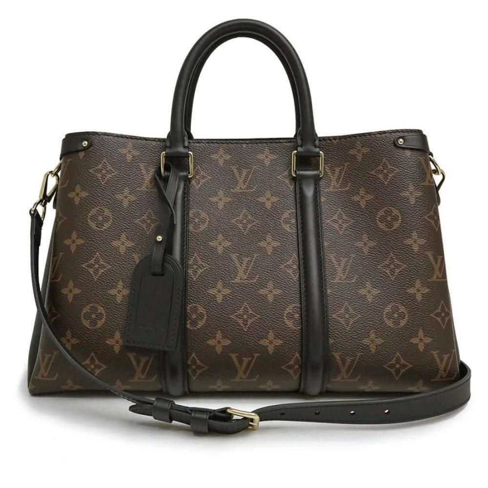 Louis Vuitton Soufflot NV MM 2way Handbag Black